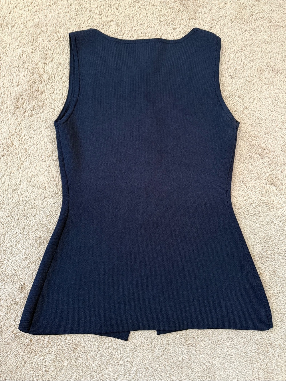 Bailey 44 Navy Sleeveless Button-Front Knit Top - Picture 4 of 7